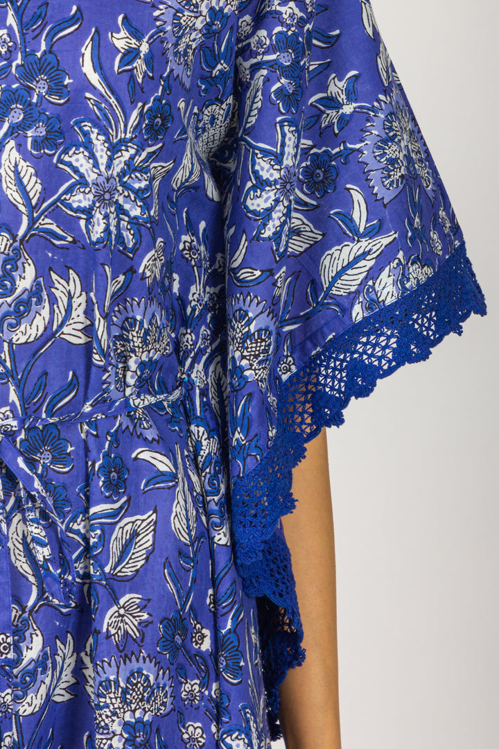 Indigo Long Kaftan - nihsamah