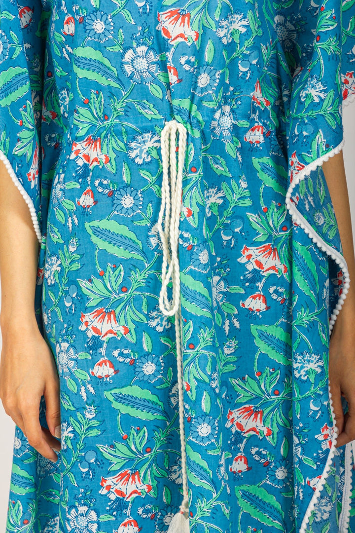 Blue Long Kaftan - nihsamah