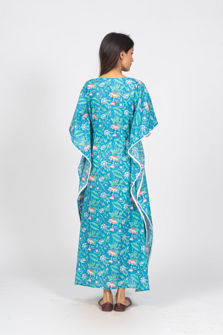 Blue Long Kaftan - nihsamah