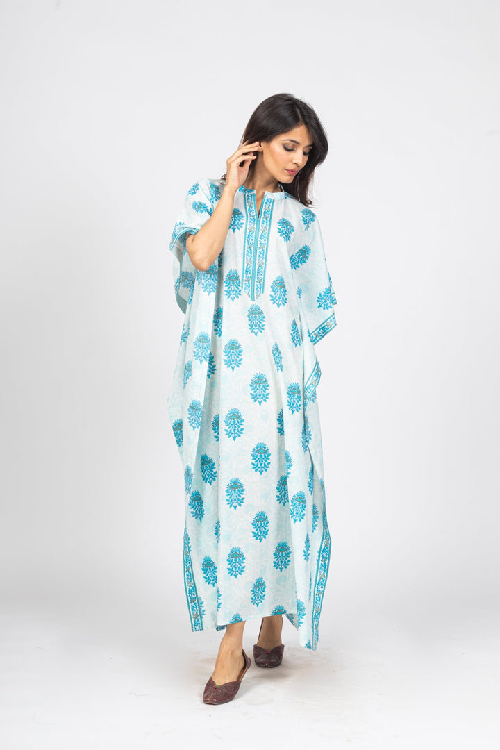 White Long Kaftan - nihsamah