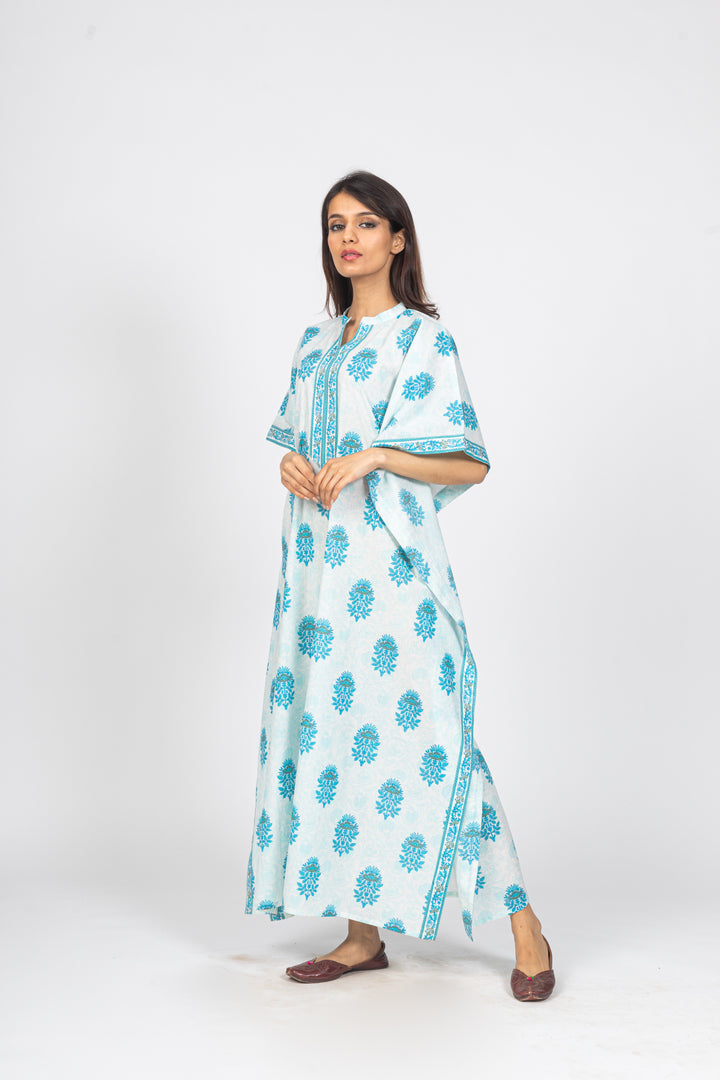 White Long Kaftan - nihsamah