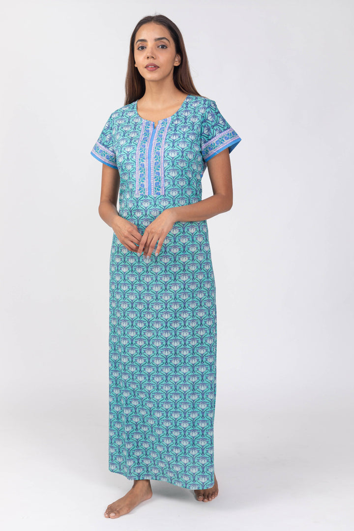 Light Blue Essential Slip-On Nighty